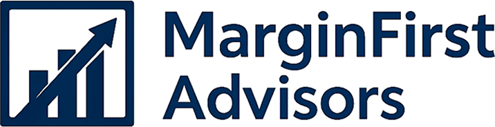 MarginFirst Advisors logo with upward arrow.